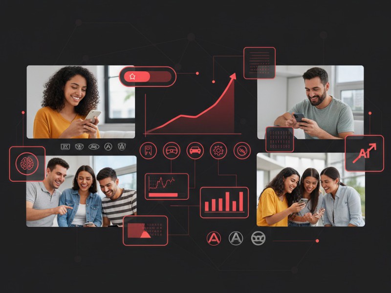 Sales dashboard showing performance increase